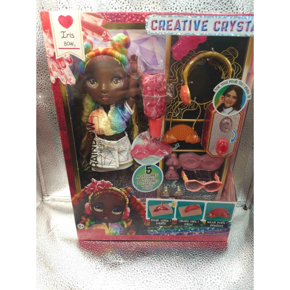 Rainbow High Creative Crystals Iris Bow Fashion Doll DIY Resin Accessories NIB - Picture 2 of 5